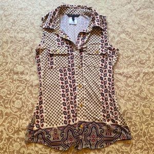 BCBGMaxAzria button down blouse